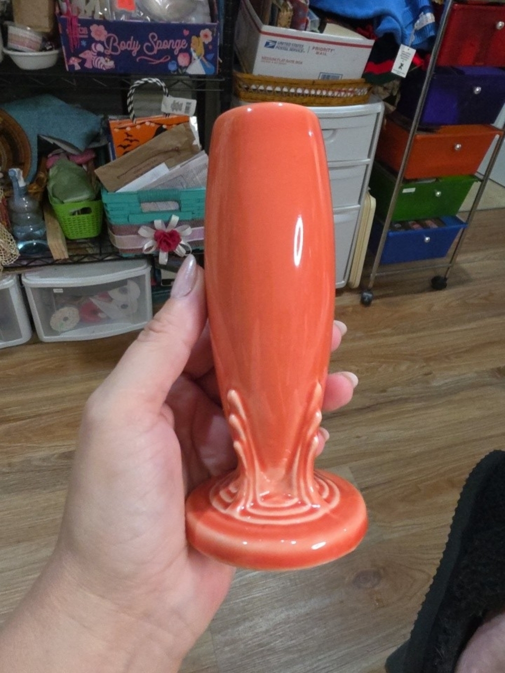 Coral Fiesta Ceramic Decorative Vase - Home Accents